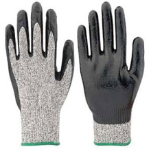 Smooth Nitrile Coated Gloves Cut Resistance Level 5