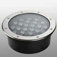 25cm Diamètre Jardin souterrain LED Lumière de pelouse 24W Blanc chaud Blanc frais Blanc