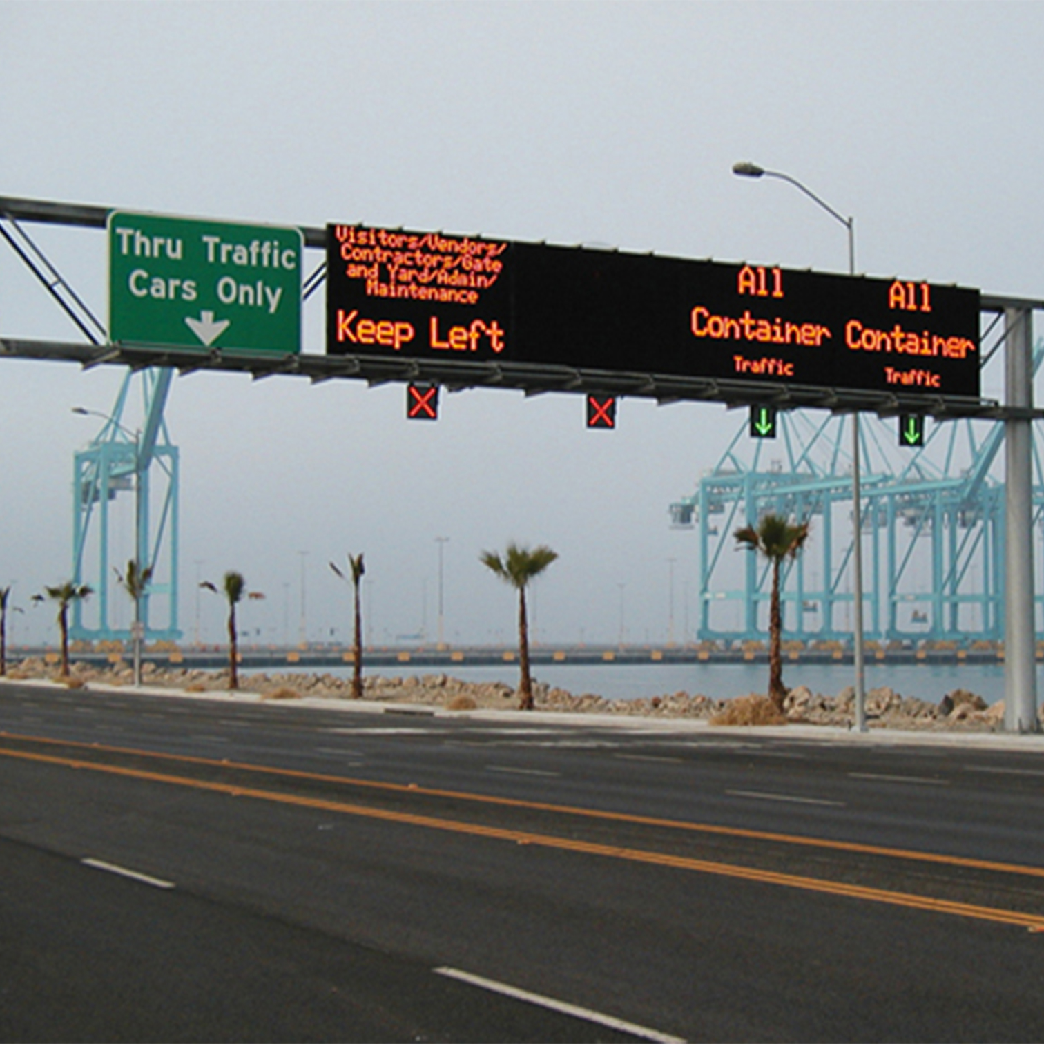 Traffic led screen sign