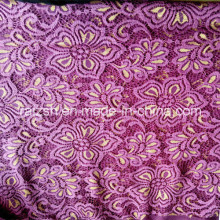 N/t Gold And Mauve Colour Lace Fabric For Ladies Fashion