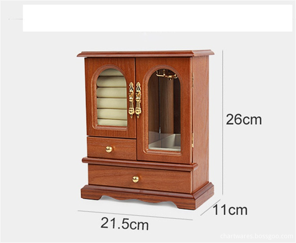 wooden jewelry cabinet