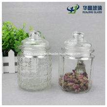 330ml 11oz Empty Storage Cookie Candy Glass Jar with Glass Lid