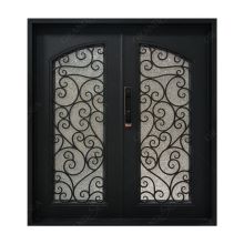 Villa French Doors Wrought Iron Front Glass Door