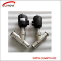 Sanitary Stainless Steel Clamped Pneumatic Angle Seat Valve