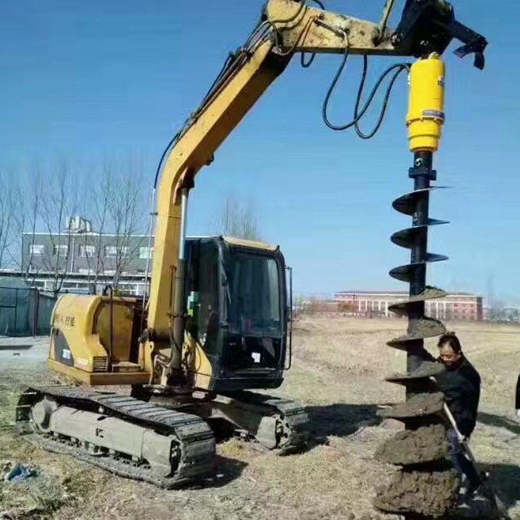 Excavator Attachment hydraulic Earth Drill 