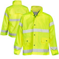 High visibility safety work wear reflective jacket