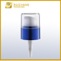 Plastic cosmetic lotion pump with small AS overcap