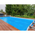 Weatherproof swimming pool tarp