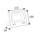 LEDER Black Aluminum 50W LED Flood Light