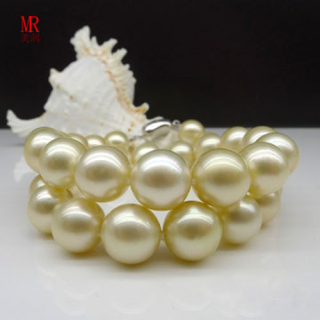 10-11mm Southsea Gold Natural Pearl Necklace