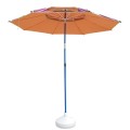 Adjustable tilt mechanism outdoor fishing umbrella