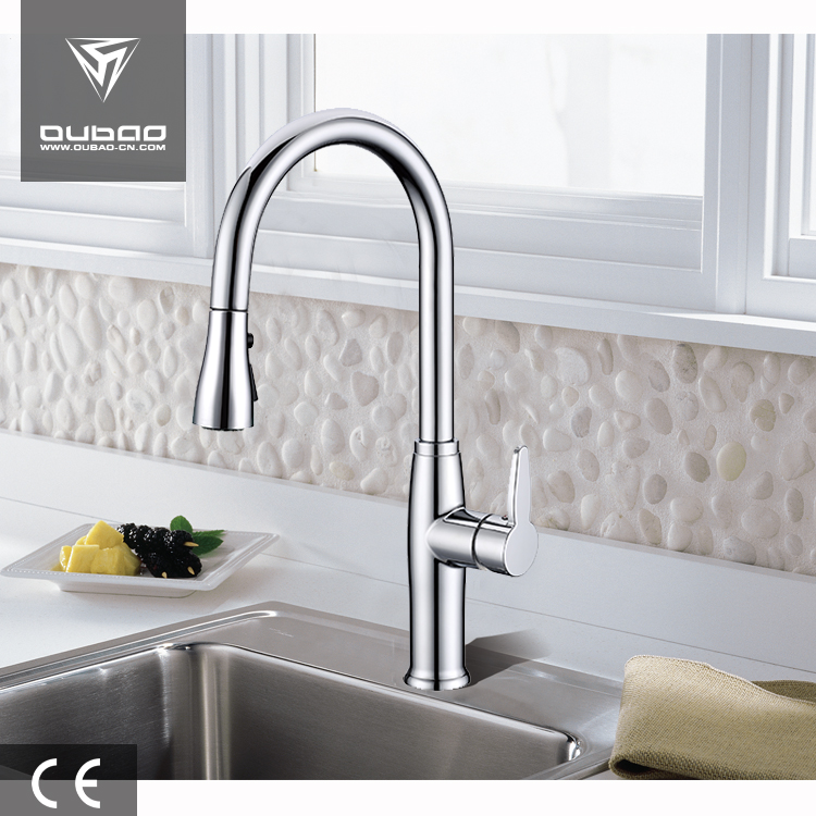 Deck mounted kitchen faucet