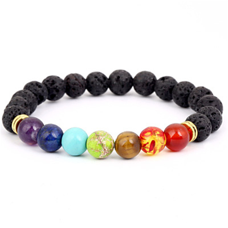 Lave Stone Chakra bracelet