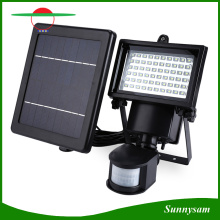 60 LED Solar Powered Light Light Sensor de mouvement LED Flood Light Lamp Lampe d&#39;urgence montée sur le mur