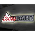 Signe de lumière en métal Coorslight