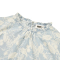 La blusa vendedora caliente diseña las camisetas de las mujeres del algodón de la marca de moda de la manga larga lavada vintage