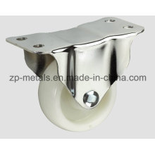 Light-Duty White PP Fixed Caster Wheel