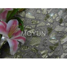 POLY MESH AVEC 3MM SEQUIN EMBD 50/52 "