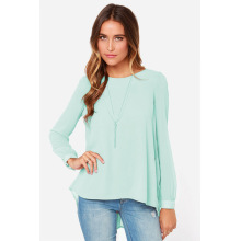 Ladies Chiffon Tops Tiered Ruffle Blouse Autumn Women&#39;s Clothing