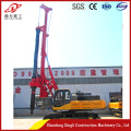 Tracked pile driving rig for construction machinery