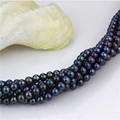 High Quality Peacock Round Shape Pearl Strands Size 7-8mm Grade AA Real Freshwater Pearl String