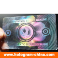 Transparent ID Card Hologram Overlay