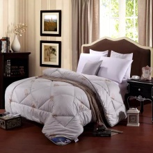 Microfibre Polyester doux sentiment Solid imprimé Comforter Set