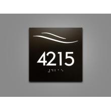 Numéros de porte d&#39;appartement personnalisé signe de numéro de porte