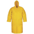 Fashion Design Waterproof Hooded PVC Poncho Rain Coat / Long Raincoat