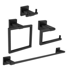 Set de accesorios de baño negro Shamanda Matte