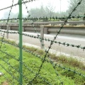 Alambre de púas de bulto militar galvanizado con buceo caliente