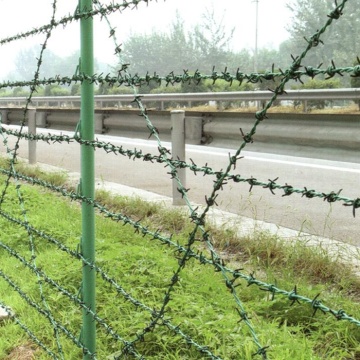 Fil de barbelé en vrac militaire galvanisé à chaud