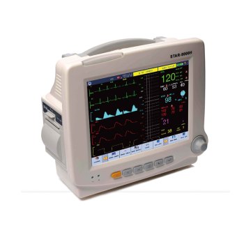 8.4 transporte traslado emergencia Monitor de paciente, portátil UCI signos vitales Monitor ECG ECG SpO2 NIBP Monitor de pantalla táctil de la pulgada