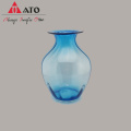 ATO Blue Nordic simple Glass Vase Ornament Vases