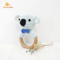 Crochet Beech Wood Koala Teether Baby Toys