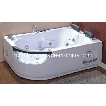 Weiße Acryl Sanitäre Whirlpool Massage Badewanne (OL-665)