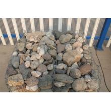 Hexagonal wire mesh stone wall gabion box