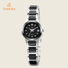 Stainless Steel Black Color Wrist Watches for Women 71134