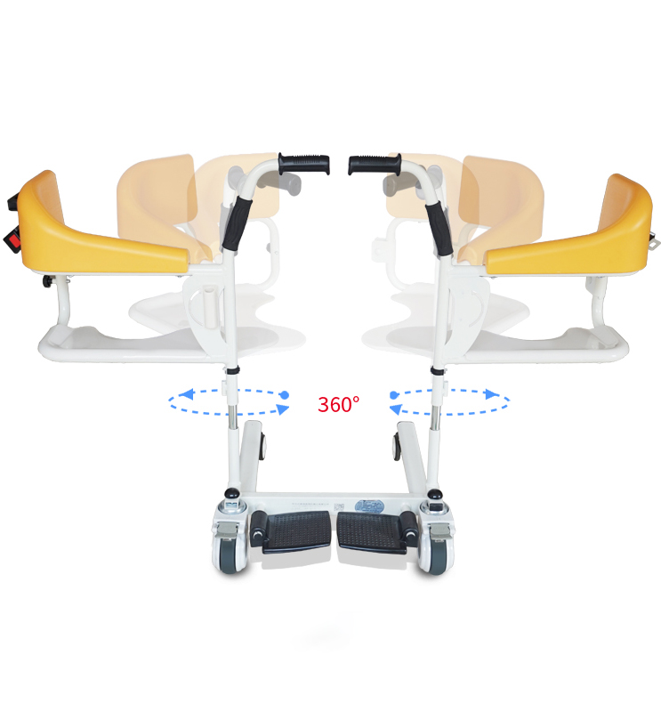 Transfer Chair With Commode 360