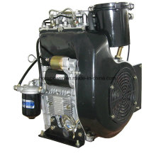 20HP 15kw aire refrigerado motor diesel de dos cilindros