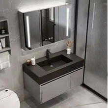 Wood MDF Marble Bathroom Vanity Cabinet