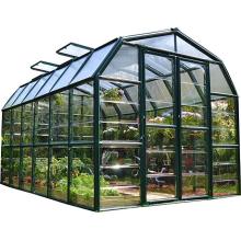 Greenhouse en aluminium avec jardin en verre de toit PC