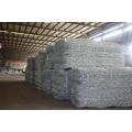 Hexagonal wire mesh stone wall gabion box