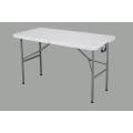 high quality 4ft solid white plastic folding table
