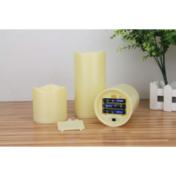 High quality battery Led simulated pillar candle