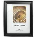 Black A4 Plastic Photo Frame Can Stand On Table Or Wall