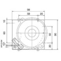 Fluxo de ar grande entrada AC 220V Cruz ventilador de fluxo