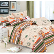 100% Cotton Fabric 4 PCS Bedding Set with Fashion Design