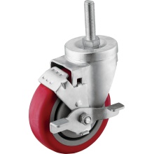 Medium Duty Thread Stem Casters with Brake