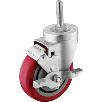 Medium Duty Thread Stem Casters with Brake